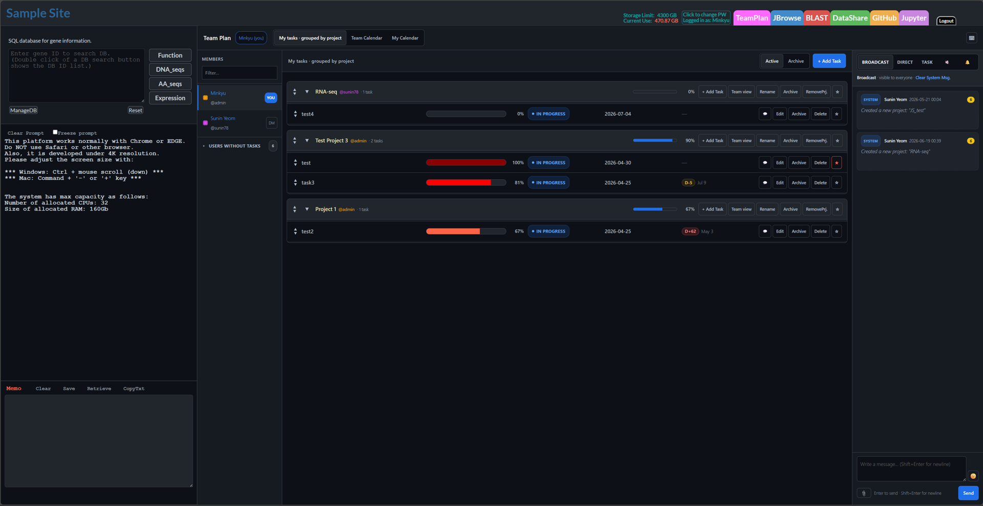 EuchroGene Bioinformatics Analysis Platform