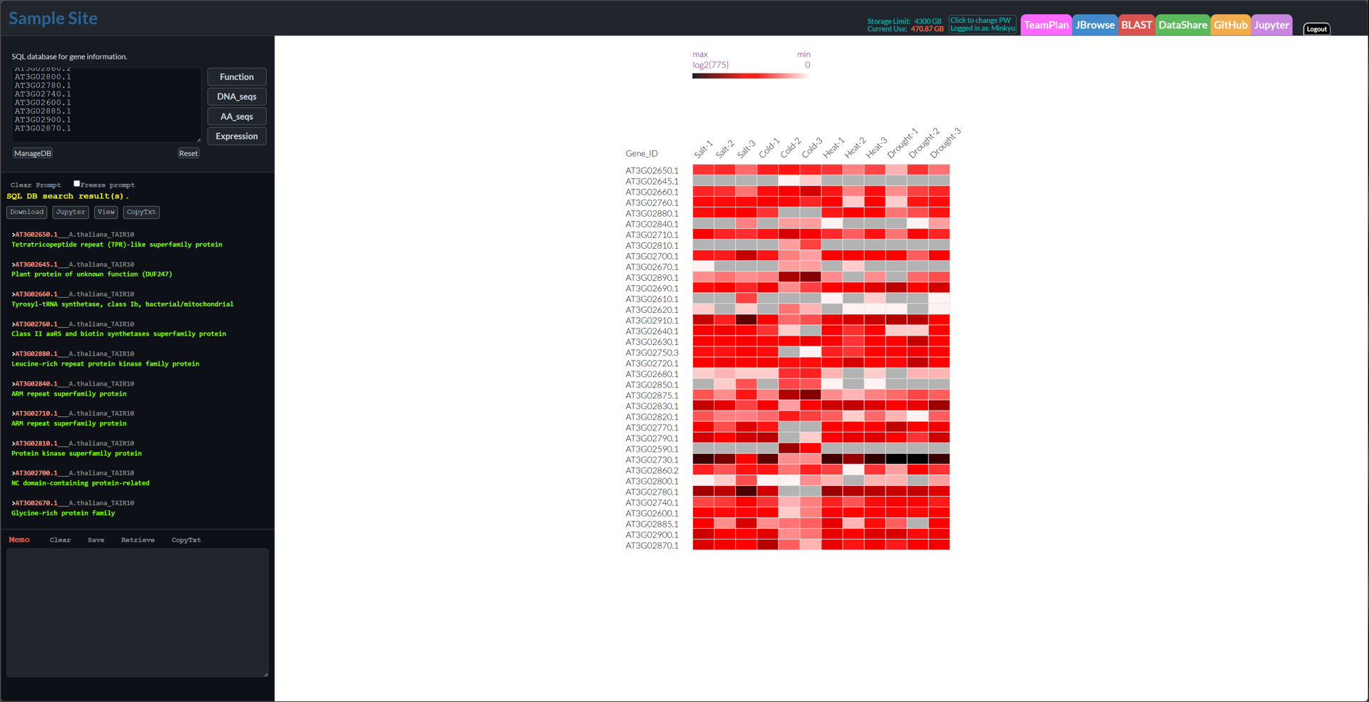 EuchroGene platform screen 4