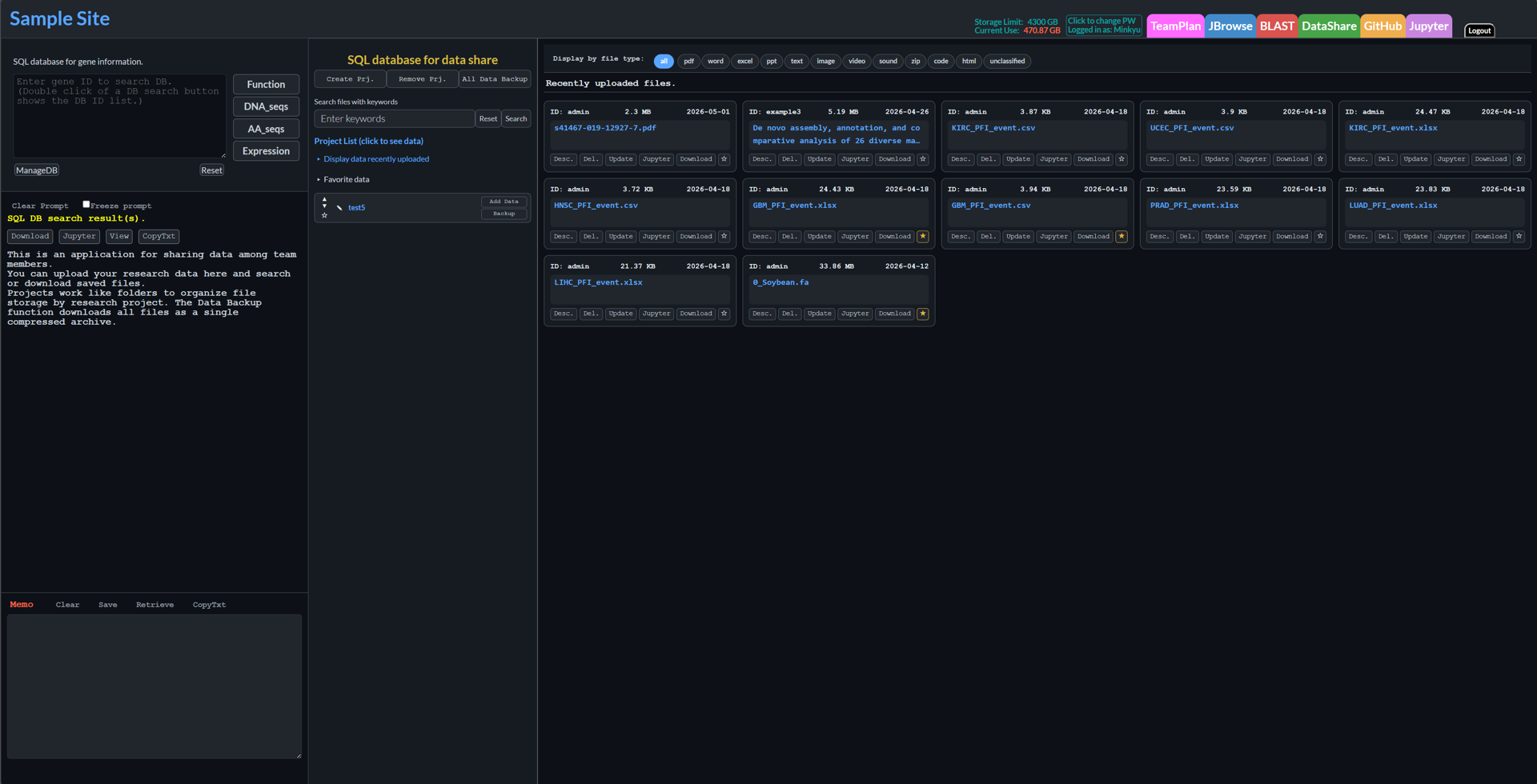 EuchroGene platform screen 9